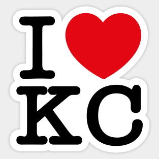 i heart KC Sticker